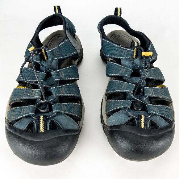 Keen Sandals Waterproof Men's Size 13 Adjustable Blue Black Anatomic Footbed - Picture 3 of 10